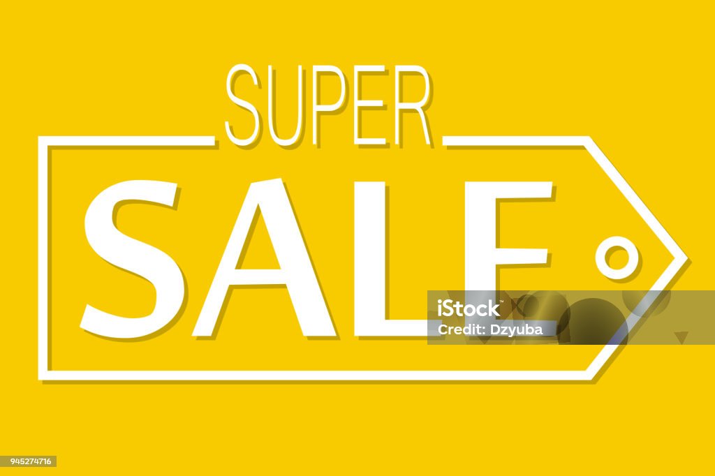 Super sale, discount banner Super sale, discount banner flyer template. Vector illustration. Agreement stock vector