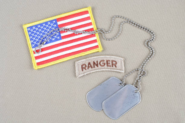 istock US ARMY ranger tab with dog tag 945275146