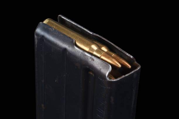 USGI M-16 20rd Magazine Vietnam war period with ammo USGI M-16 20rd Magazine Vietnam war period with ammo special forces vietnam stock pictures, royalty-free photos & images