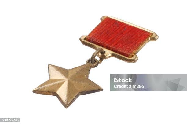 La Medaglia Gold Star È Uninsegna Speciale Che Identifica I Destinatari Del Titolo Di Eroe In Unione Sovietica - Fotografie stock e altre immagini di Armata Rossa