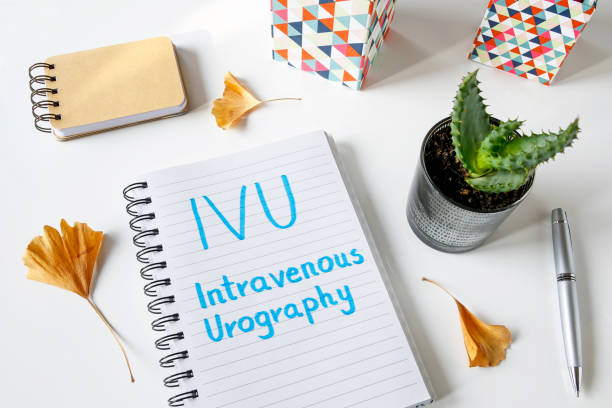 istock Intravenous urography IVU written in a notebook 945285448