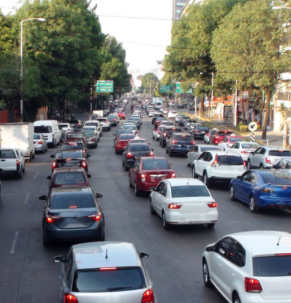 istock Mexico City Traffic Jam Aerial View In Mexico 945285990