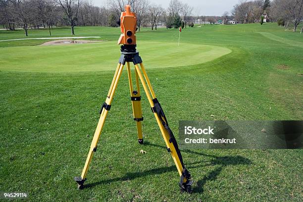 Land Surveying The Golf Course Stock Photo - Download Image Now - Accuracy, Cartography, Color Image