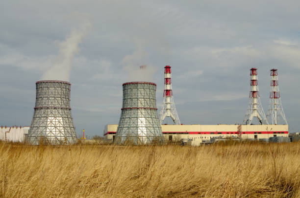 istock Thermal power station stands in the field 945336674