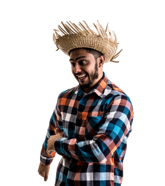 istock Man prepared for the Brazilian Junina Party 945337544