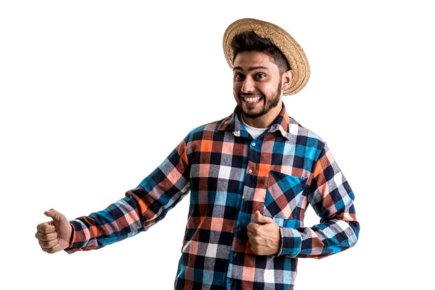istock Man prepared for the Brazilian Junina Party 945337550