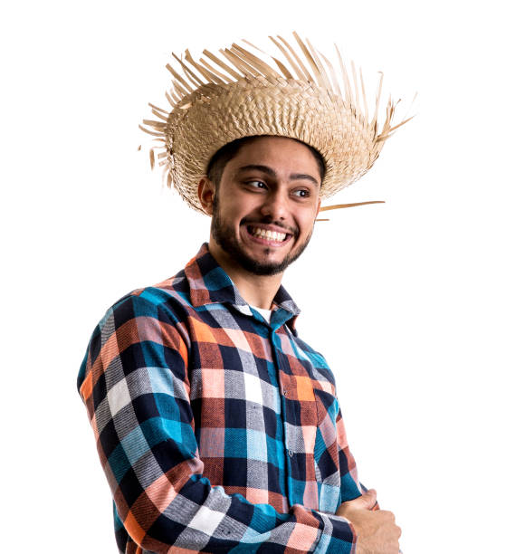 istock Man prepared for the Brazilian Junina Party 945337574
