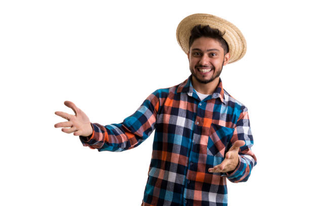 istock Man prepared for the Brazilian Junina Party 945337598