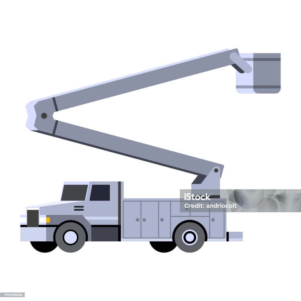 Icône de godet grue camion véhicule - clipart vectoriel de Poids lourd libre de droits Icône de godet grue camion véhicule - clipart vectoriel de Poids lourd libre de droits