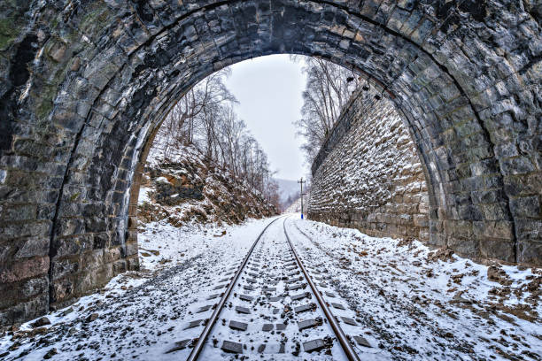 istock View of old tunnel. 945343038