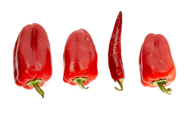 istock Line of peppers 94534688