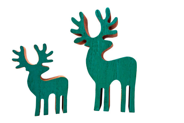 istock Wood Reindeer Ornaments 945347528