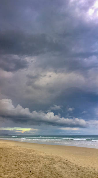 istock Dramatic sunset sky at Campeche beach in Florianopolis 945350396