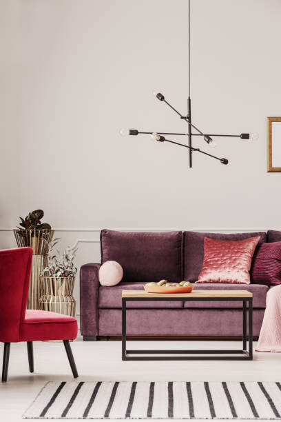 istock Purple living room interior 945354638