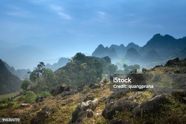 Beautiful View Of A Small Village Of Ethnic Minority People In The Ha Giang Rocky Plateau Vietnam Stock Photo - Download Image Now