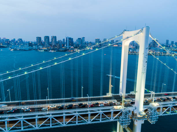 istock The main tower and cable of the big bridge. 945357508