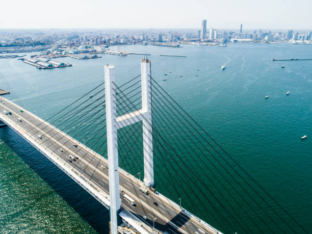 istock A bird's eye view of a large bridge. 945357694