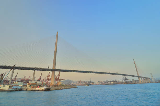 istock container terminal and modern flyover in Hong kong 945364092