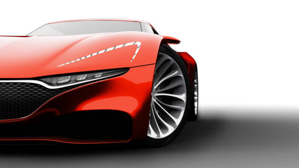 istock red sportscar studio shot 945384286