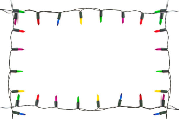 istock String of Christmas lights decoration isolated on white background 945384548