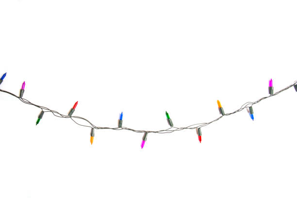 istock String of Christmas lights decoration isolated on white background 945384566