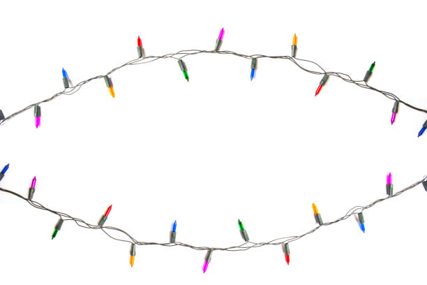 istock String of Christmas lights decoration isolated on white background 945384590