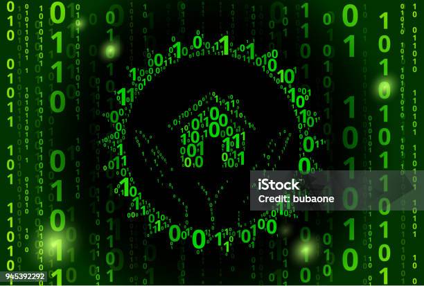 Binary Code Houses House Emblem Binary Code Vector Pattern Background Stock Illustration ...