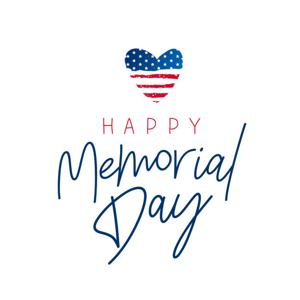 ilustraciones, imágenes clip art, dibujos animados e iconos de stock de feliz tarjeta de memorial day. fiesta americana nacional - war memorial holiday