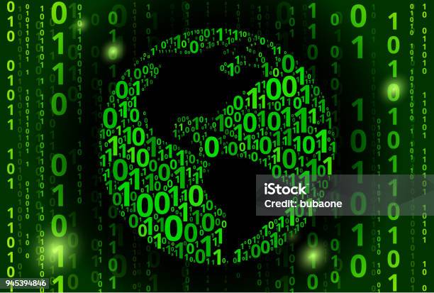 Globe Binary Code Vector Pattern Background Stock Illustration ...