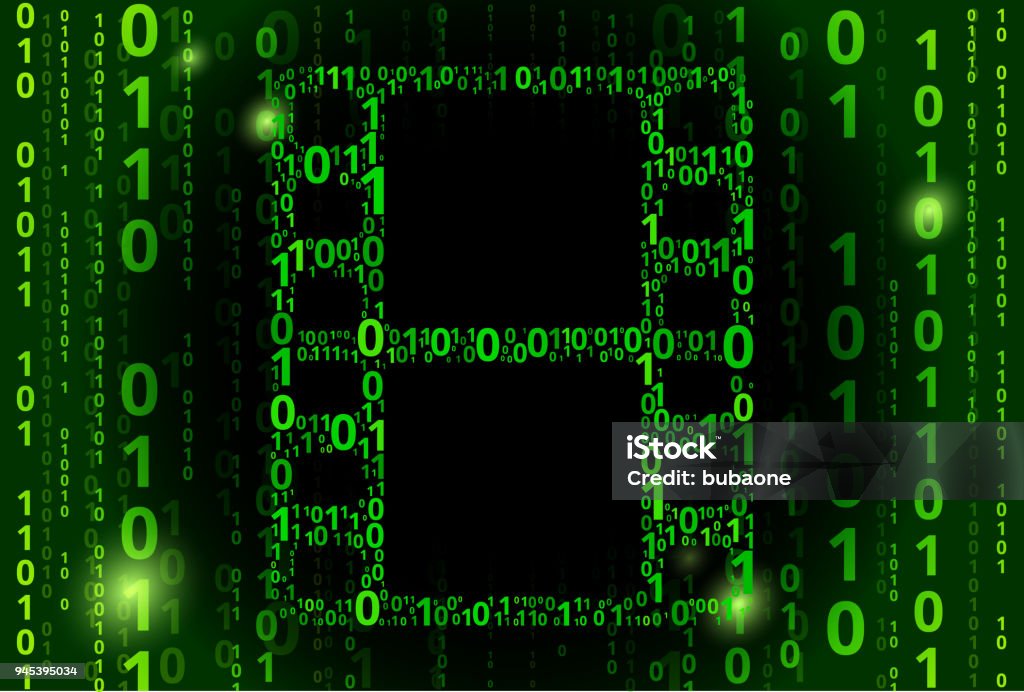 Film Roll Binary Code Vector Pattern Background Stock Illustration ...