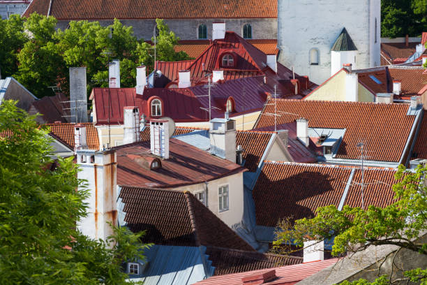 istock Top View of the old Tallinn 945397916