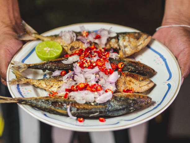 istock Thai traditional food Spicy fried Mackerels 945399084