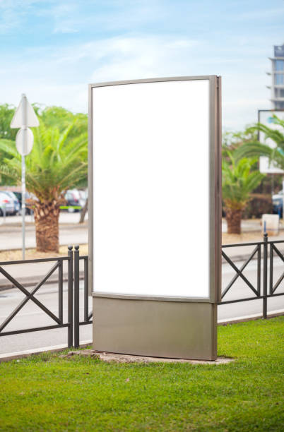 istock Blank modern lightbox at the street 945399454