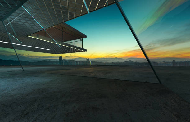 istock Perspective view of contemporary building exterior 945402562
