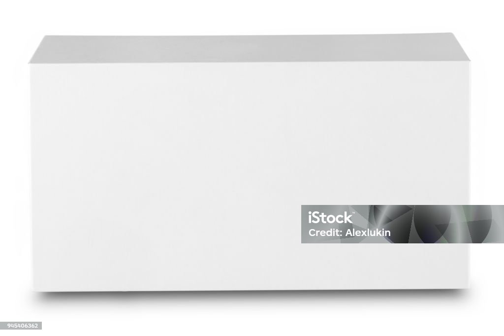 Rectangular Inner Box White White Rectangular Box Stock Photo - Download Image Now - Box ...