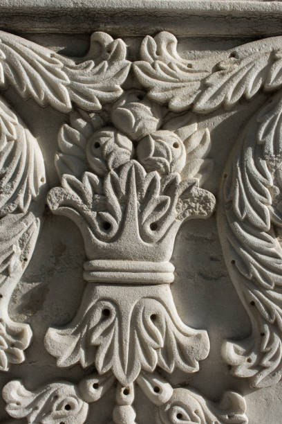 istock Ottoman marble carving art detail 945409564