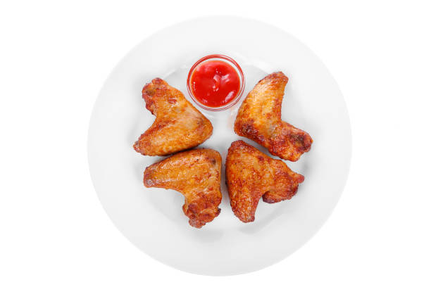 istock Grilled chicken wings with ketchup sauce 945415258