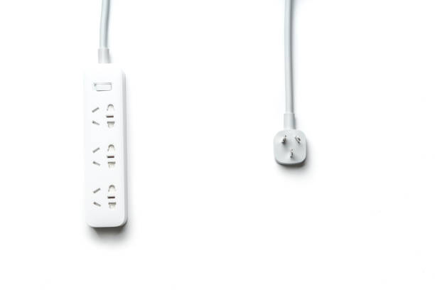 istock socket and plug electric power bar white color isolate. save energy and reduce energy efficiency concept 945415364