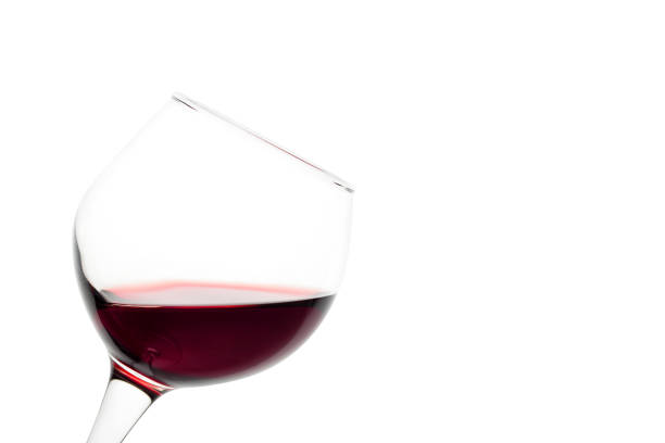 istock Slanted glass of red wine 945415938