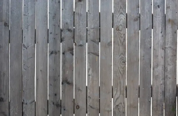 Close up of wooden fence outdoor isolated