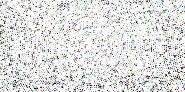 Vector illustration of Halftone spotted glitter background