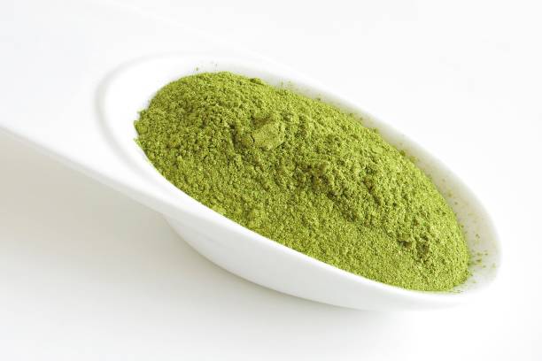 istock Olive green mica pigment powder 945423850
