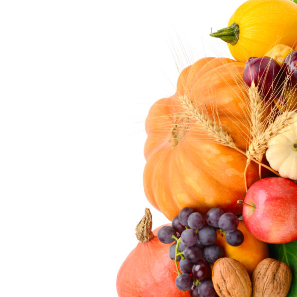 istock Fruits and vegetables isolated on a white background. 945435262