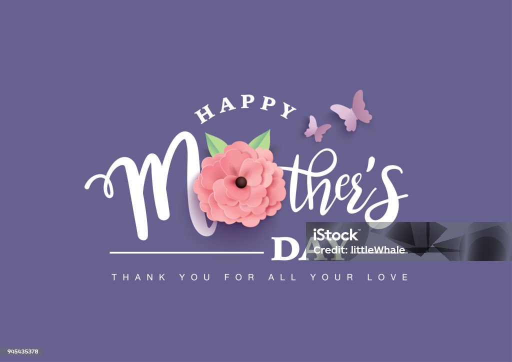 Happy Muttertag - Lizenzfrei Muttertag Vektorgrafik