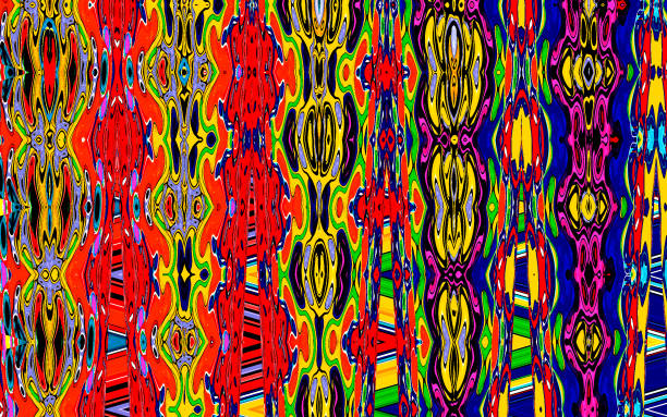 illustrations, cliparts, dessins animés et icônes de un fond abstrait unique de kaleidascope comme les couleurs et les motifs - kaleidoscope pattern eyesight toy