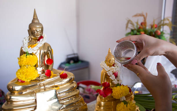 istock Songkran day, Thai culture concept 945467544