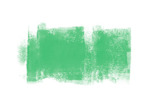 istock Green graphic color patches graphic brush strokes design effect element for background 945470080