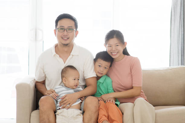 istock Asian family portrait 945482888