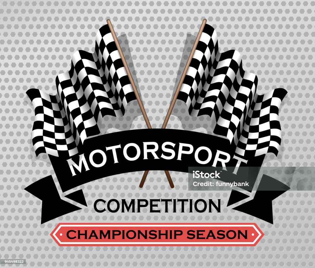 motorsport sign drawing of vector motorsport label.This file was recorded with adobe illustrator cs4 transparent.EPS10 format. Racecar stock vector