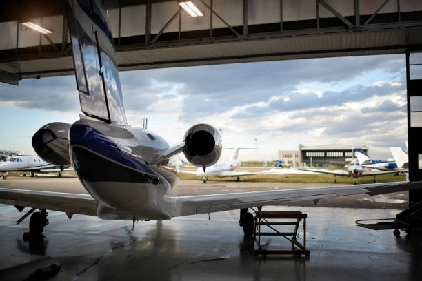 istock Aircraft in the hangar 945535838